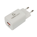 Сетевое зарядное устройство Cablexpert MP3A-PC-42, 30Вт, быстрая зарядка QC3.0/PD, 2 порта: USB и Type-C, белый, пакет, фото 1
