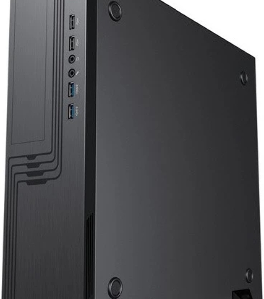 Компьютерный корпус Slim Case Powerman EL555 черный PM-300ATX 2хUSB 3.0+2хUSB 2.0,HD,Audio mATX, miniATX