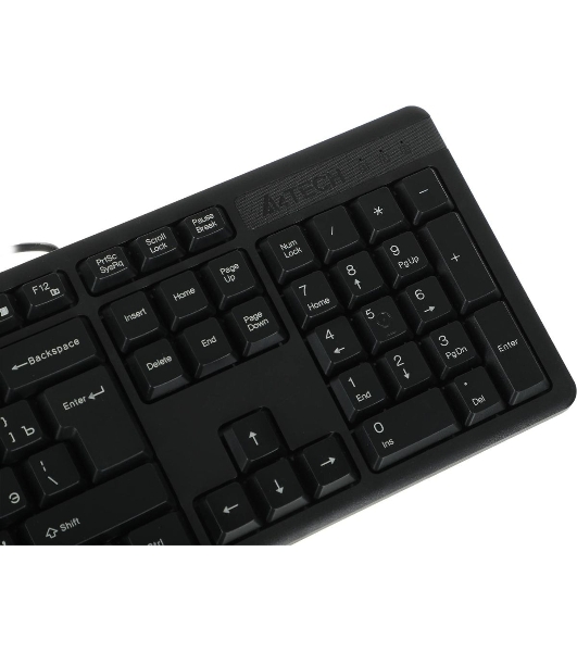 Комплект клавиатура+мышь A4Tech KK-3330S проводной, USB, 1200 DPI, чёрный