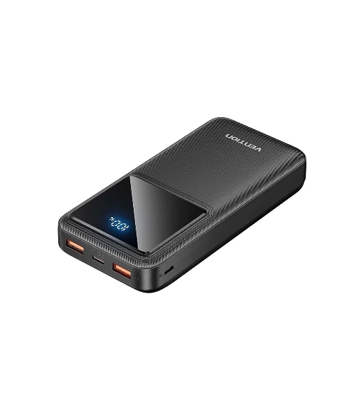 Портативный аккумулятор Vention 20000mAh(M/C-A/A)22.5W Черный с LED Дисплеем