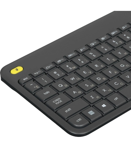 Клавиатура Logitech K400 Wireless Touch Plus беспроводная, радиоканал, чёрный