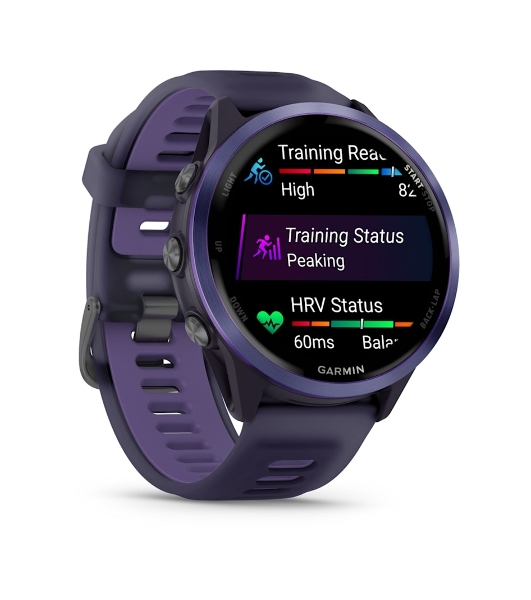 Умные часы Garmin Forerunner 970, 1.4' AMOLED, Wi-Fi, Bluetooth, NFC, 50м, фиолетовый