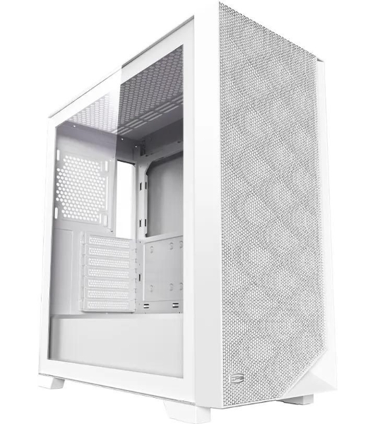 Компьютерный корпус PCCooler C3D510 WH ARGb, Tempered Glass Full Tower, White, TG, 0.7 SPCC, 3x120мм ARGb E-ATX, ATX, mATX, mITX 170/390/410мм 2x2.5', 2x3.5', 7xPCI 2xUSB-A 3.0 454.8x220x490.6мм