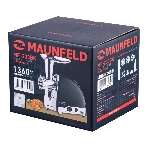 Мясорубка электрическая Maunfeld MF-233BK черный, 1360 Вт, 1.5 кг/мин, реверс, металлический лоток, насадки - 5, фото2