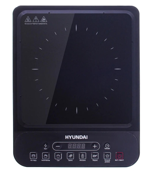 Плита настольная электрическая Hyundai HYC-0101 черный эмаль (настольная)