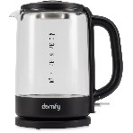 Чайник электрический Domfy DSB-EK304 1.7л. 2200Вт черный (корпус: стекло), фото 1