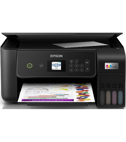 МФУ струйное Epson L3260 (C11CJ66409/C11CJ66507/C11CJ66511/C11CJ66414/C11CK58507), A4, цветной, печ. до 33 стр/мин. (ч/б) до 15 стр/мин. (цвет), 1440 x 5760 dpi (печать) 1200x2400dpi (скан.), USB, Wi-Fi, Air Print, Mopria