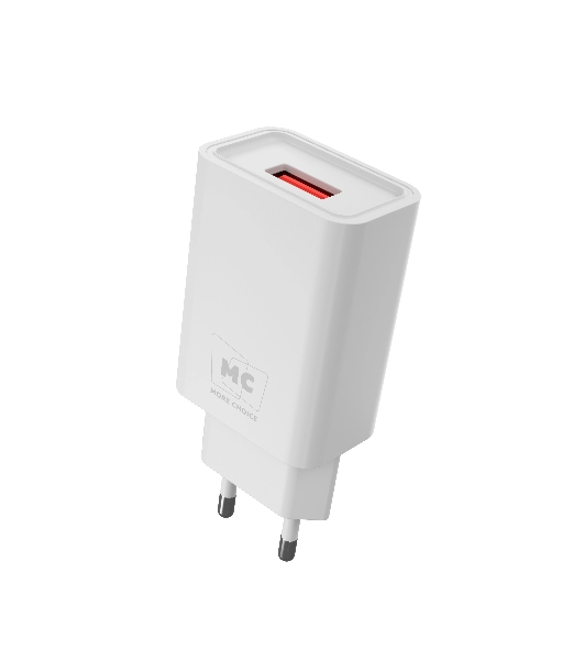 Сетевое зарядное устройство MORE CHOICE (4620202555694) NC07i СЗУ 1USB 2.0A, белый