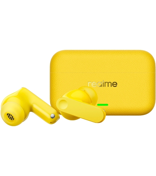 Наушники TWS Realme Buds T500 Pro желтый, внутриканальные, Bluetooth, активное шумоподавление, до 56 ч