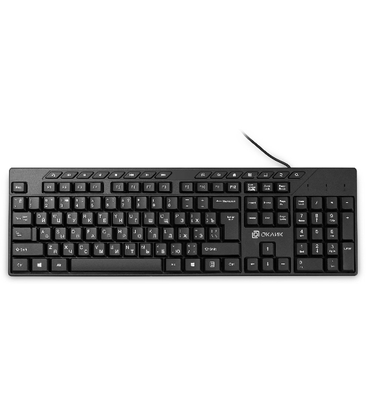 Клавиатура Oklick 125M проводная, USB Type-A, чёрный