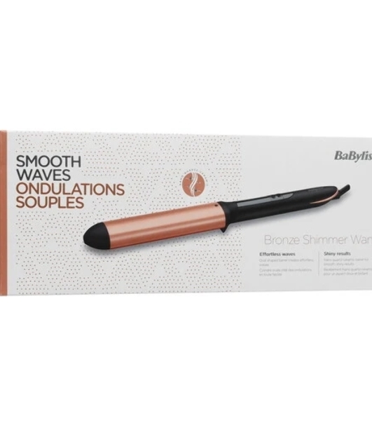 Плойка BaByliss Bronze Shimmer Wand C456E черный, 13 мм, 210 °C, 6 режимов
