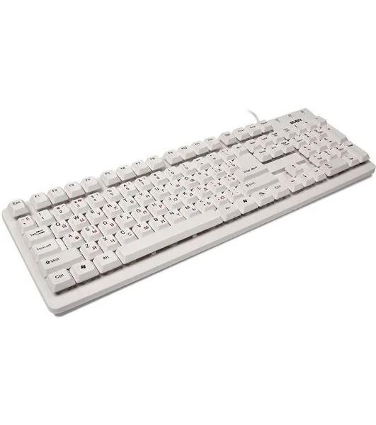 Клавиатура проводная SVEN Standard 301 USB белая
