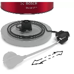 Электрочайник Bosch TWK4P434 красный, 1.7 л, 2400 Вт, скрытый нагревательный элемент, фото4