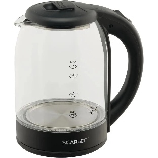 Чайник электрический Scarlett SC-EK27G90 черный Мощность, Вт: 1800; Объем, л: 1.7