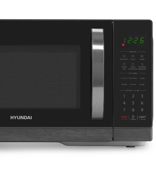Микроволновая печь Hyundai HYM-D3011 черный, 25 л, 900 Вт, переключатели - сенсор