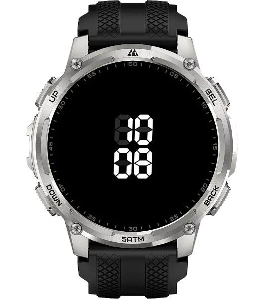 Умные часы KOSPET Tank T4C, 1.5' AMOLED, Bluetooth, IP69K, серебристый
