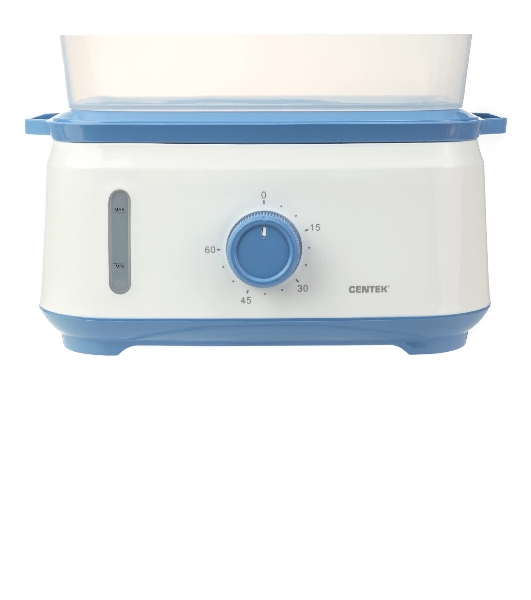 Пароварка Centek CT-1462 белый, 9 л, ярусы - 3, 1050 Вт, механическое