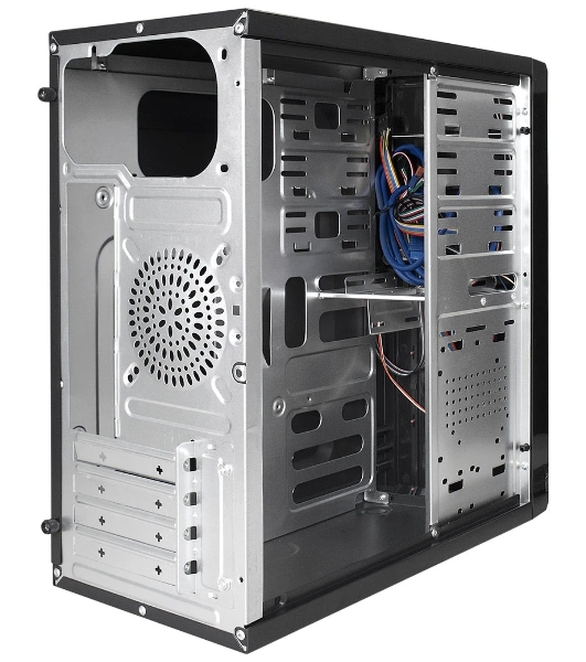 Компьютерный корпус Minitower ExeGate MA-371X-UNS500 (mATX, БП UNS500 с вент. 12см, 2*USB+2*USB 3.0, аудио, черный)