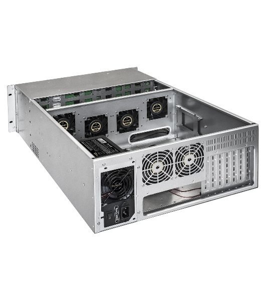 Серверный корпус ExeGate Pro 4U660-HS24 (RM 19', высота 4U, глубина 660, БП 500PAS, 24xHotSwap, USB)