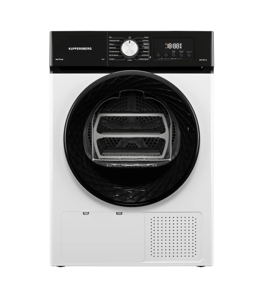 Сушильная машина Kuppersberg DM 592 W белый, 9 кг, сушка - конденсационная, программ - 15, 59.5 x 85 x 61.5 см
