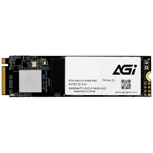Накопитель SSD AGI AI298, 2Tb, M.2 2280, PCIe 3.0 x4, NVMe, R/W 2400/1800