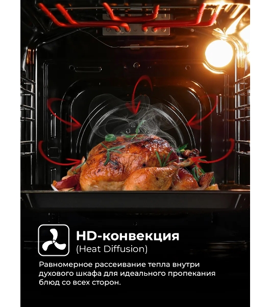 Духовой шкаф электрический Lex EDM 4570 BBL черный