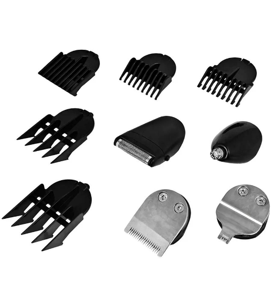 Триммер Vitek VT-2548 BK сеть/аккумулятор. Встроенная аккумуляторная батарея NiMh 2x1,2V AAA 800 mAh. Время зарядки от сети 8ч. Время автономной работы 45мин. Влажная очистка. Детальный триммер. Индикатор зарядки. Число установок длины 8. Максимальная длина стрижки 12мм. Минимальная длина стрижки 0,4. Способ регулировки длины регулировкой длины лезвий/сменой насадок. Материал лезвий высокачественная сталь. Число насадок 5. Стрижка бороды. Триммер для носа/ушей. Насадка для бритья. Аксессуары: Щеточка, смазочное масло.
