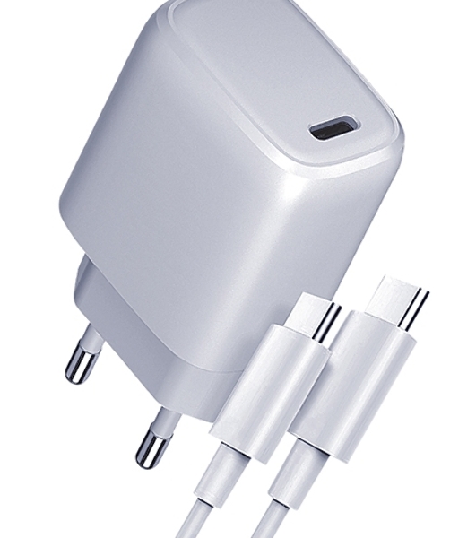 Сетевое зарядное устройство Qumo Energy light PD 35Вт (Charger 0067), 1 USB Type-C, + кб 1м, 60Вт.