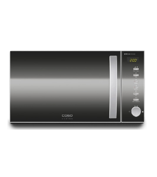 Микроволновая печь CASO M 20 Electronic зеркальный/серебристый, 20 л, 800 Вт, переключатели - кнопки, поворотный механизм