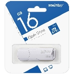 Флешка USB Smartbuy CLUE white (SB16GbCLU-W), 16Gb, USB 2.0, R/W 15/8, белый, фото 1