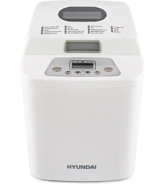 Хлебопечка Hyundai HYBM-1088 белый, 500 Вт, 0.75 кг, 19 программ