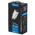 Сетевое зарядное устройство Maxvi A402PD LED 33W, 1xUSB-A, 1xUSB-C, белый, фото4