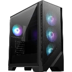 Компьютерный корпус MSI MAG Forge 321R Airflow черный без БП ATX 4x120мм 2xUSB 3.0 1xUSB3.1 audio bott PSU, фото 1
