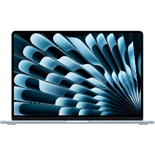 Ноутбук Apple MacBook Air A3241 голубой MC7A4HN/A M4 10 core 16Gb SSD256Gb/10 core GPU 15.3' Liquid Retina (2880x1864) macOS WiFi BT Cam