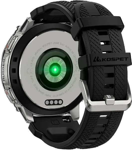 Умные часы KOSPET Tank T4C, 1.5' AMOLED, Bluetooth, IP69K, серебристый