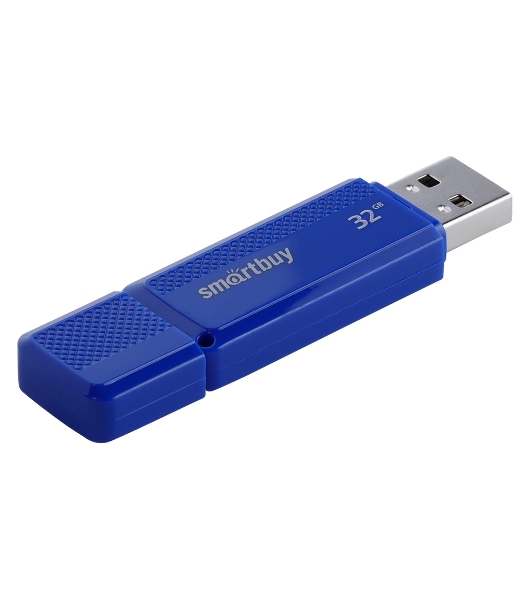 Флешка USB Smartbuy Dock Blue (SB32GBDK-B), 32Gb, USB 2.0, R/W 15/5, синий