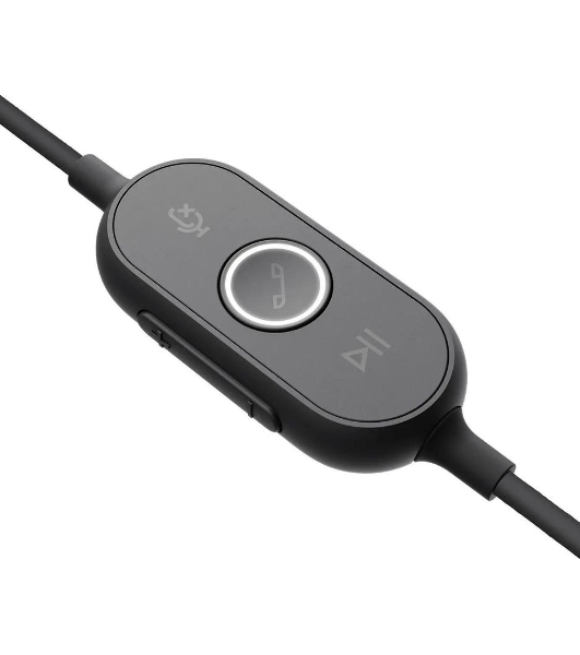 Гарнитура Logitech Zone Wired UC графит, проводная, USB-C, сертификация Microsoft Teams