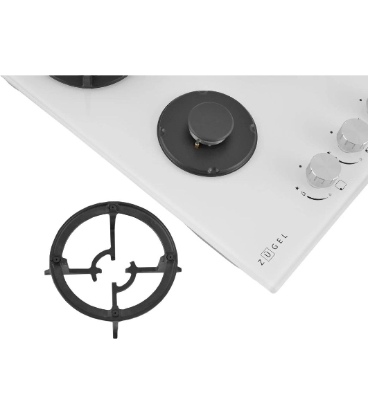 Варочная панель газ ZUGEL ZGH452W, белая
