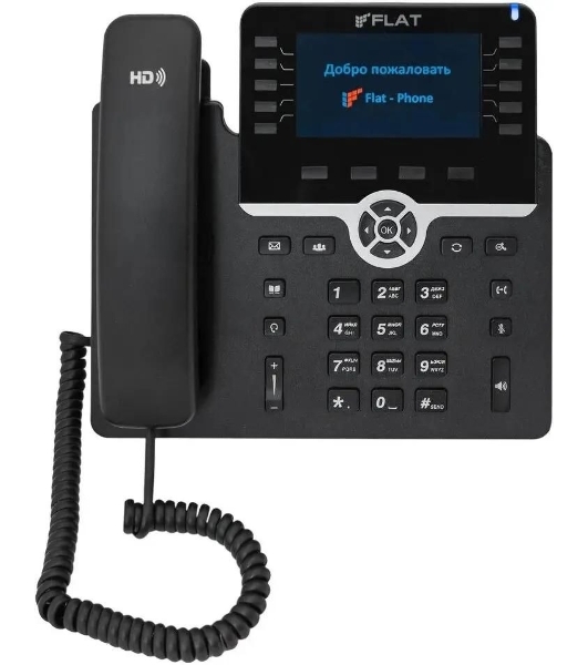 Телефон IP Флат Flat-Phone-B10/RU черный