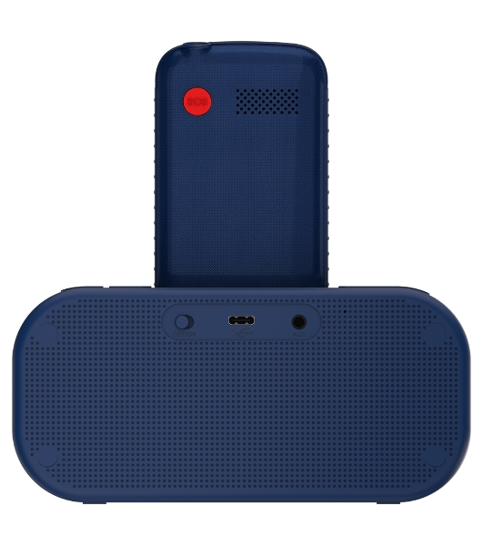 Мобильный телефон Maxvi RT-04 + док-станция, синий