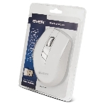 Мышь беспроводная SVEN RX-425W белый, 1600 dpi, радиоканал, USB, кнопки - 6, фото2