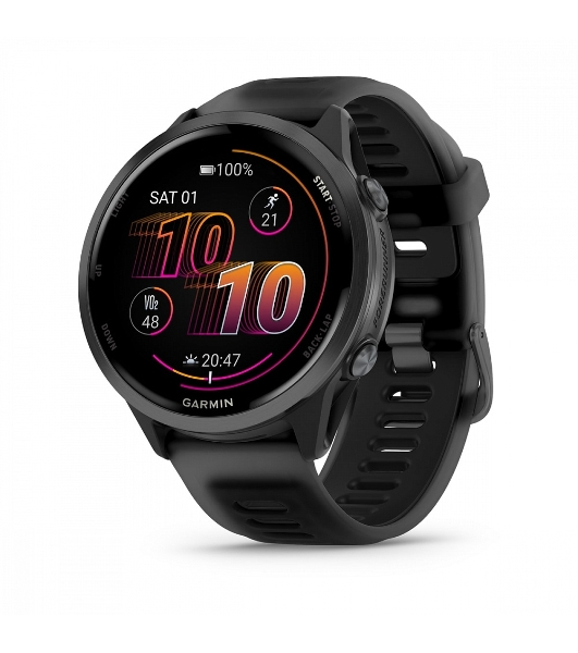 Умные часы Garmin Forerunner 570, 1.4' AMOLED, Wi-Fi, Bluetooth, NFC, 50м, черный / темно-серый