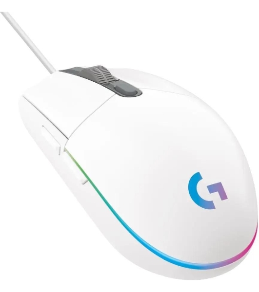 Мышь проводная Logitech G102 LIGHTSYNC белый, 8000 dpi, USB, кнопки - 6