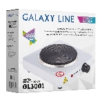 Плита настольная электрическая Galaxy Line GL3001 белый, 1.5 кВт, ТЭН, конфорки - 1, эмаль, поворотные переключатели, фото3