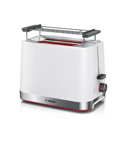 Тостер Bosch TAT4M221 белый, 970 Вт, 2 слота