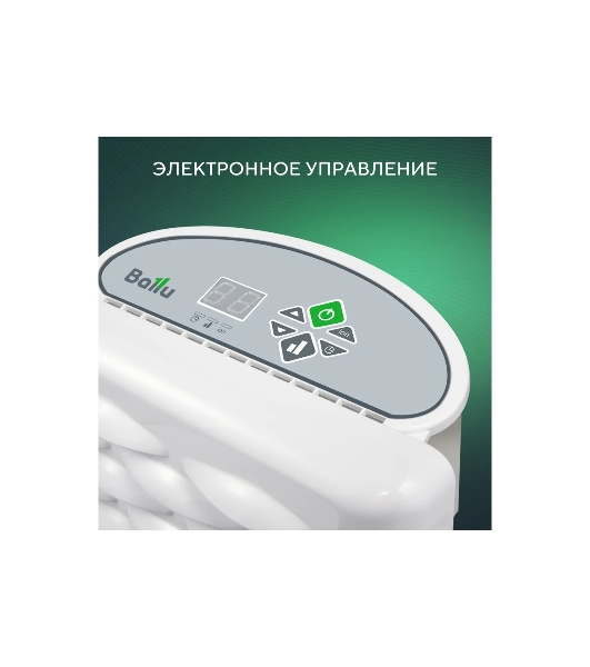 Конвектор электрический Ballu Ettore BEC/ETER-1500 белый, 1500 Вт, 20 м2, термостат, дисплей