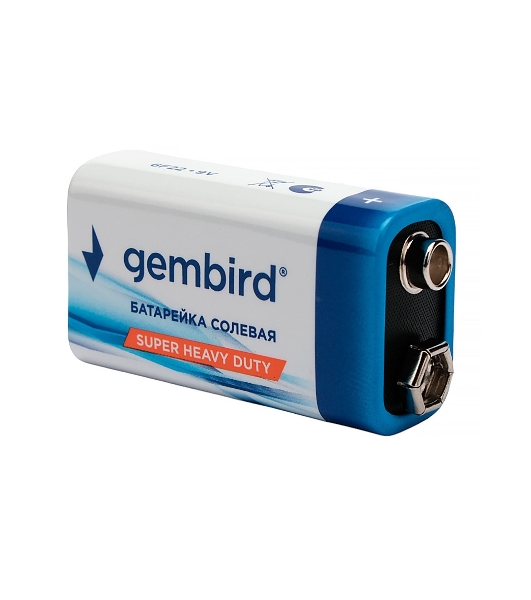 Батарейки солевые Gembird Gb-6F22-6B, тип Крона(6F22), 6шт, коробка
