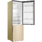 Холодильник Haier C4F640CGGU1 золотистый двухкамерный 285/115л морозилка снизу, No Frost, фото3