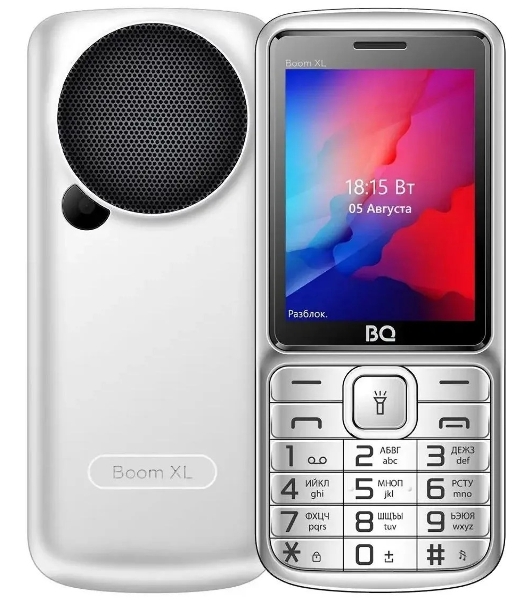 Мобильный телефон BQ 2810 BOOM XL серебристый