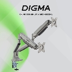 Кронштейн для мониторов ЖК Digma D-MM302D серый 17'-35' макс.9кг крепление к столешнице поворот и наклон, фото12